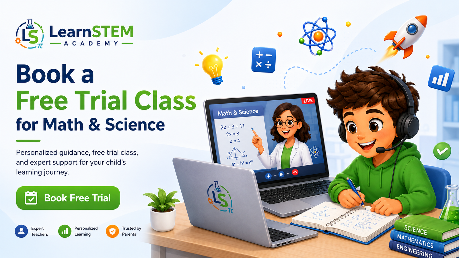 Book a free trial class